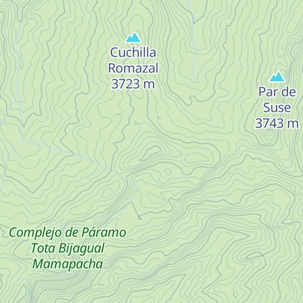 Map of El Pico de las Alfombras