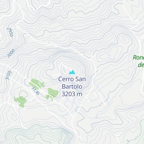 Map of Cerro San Bartolo