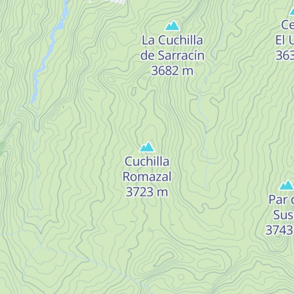 Map of Cuchilla Romazal