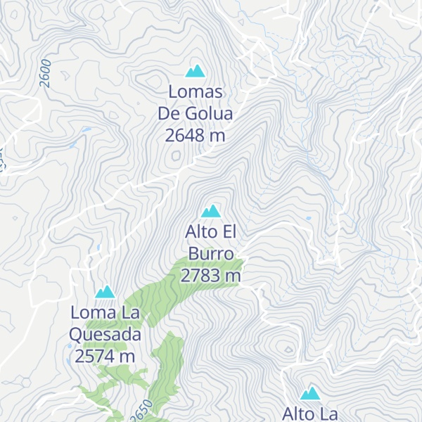 Map of Alto El Burro