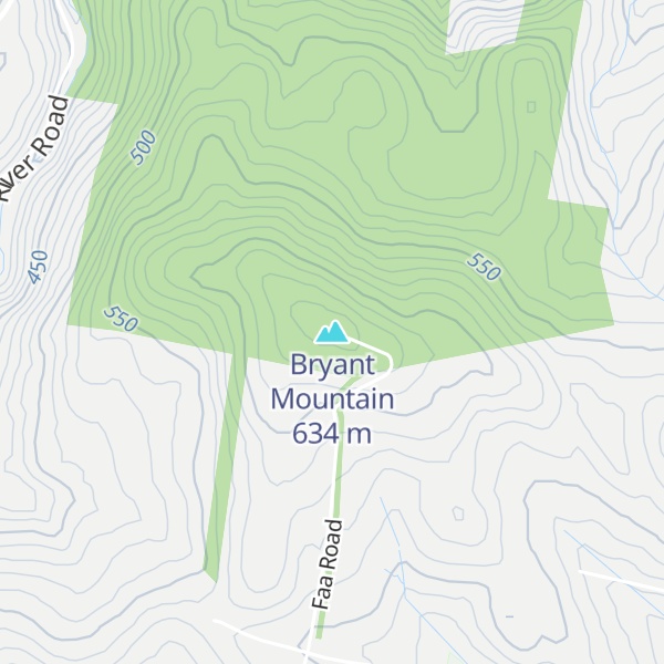 Map of Bryant Mountain