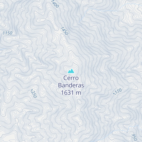 Map of Cerro Banderas