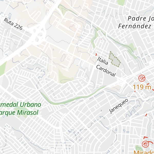 Map of Cabañas Rohe