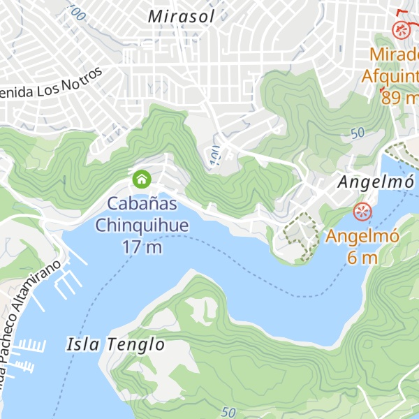 Map of Cabañas El Ciervo