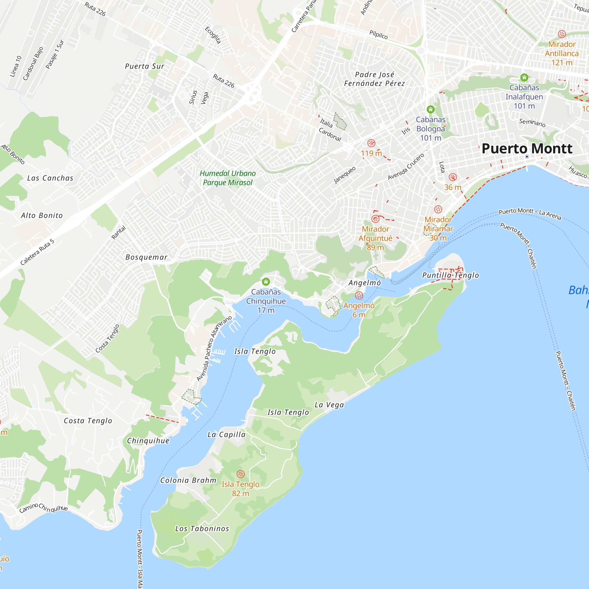 Cabañas El Ciervo map