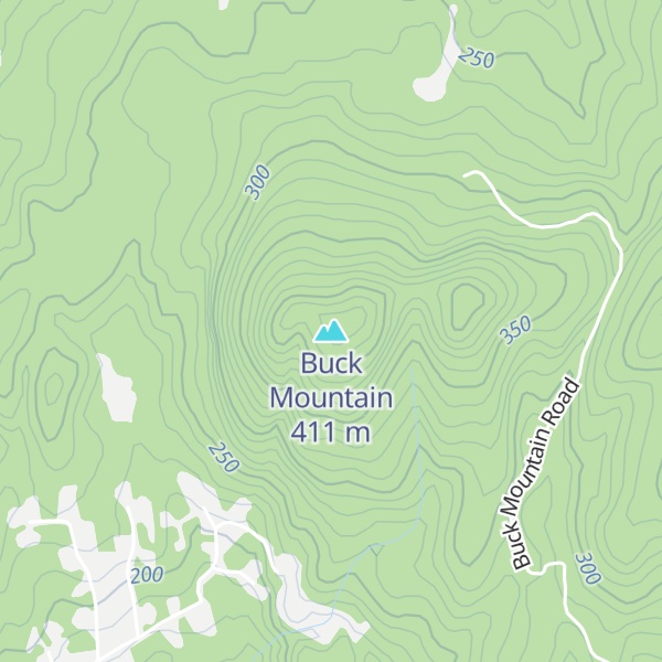 Map of Buck Mountain