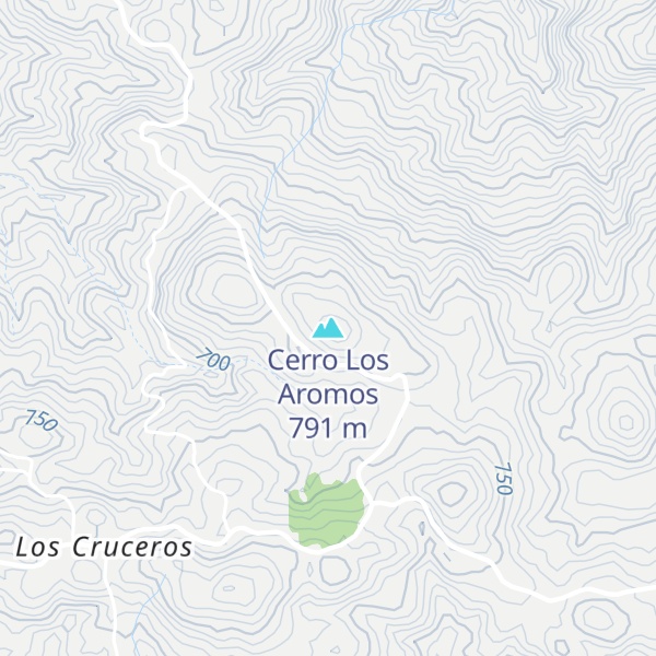 Map of Cerro Los Aromos