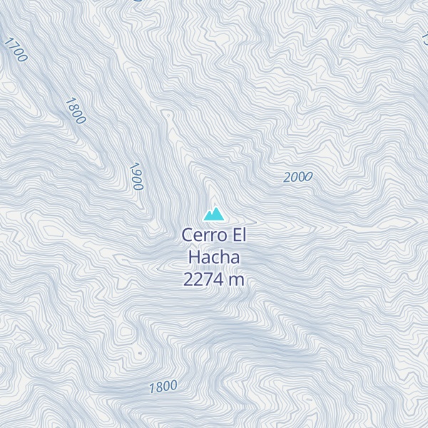 Map of Cerro El Hacha