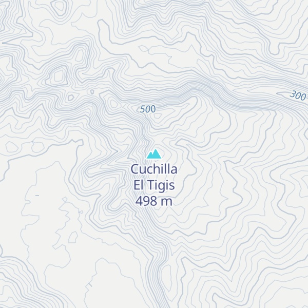 Map of Cuchilla El Tigis