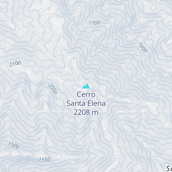 Map of Cerro Santa Elena