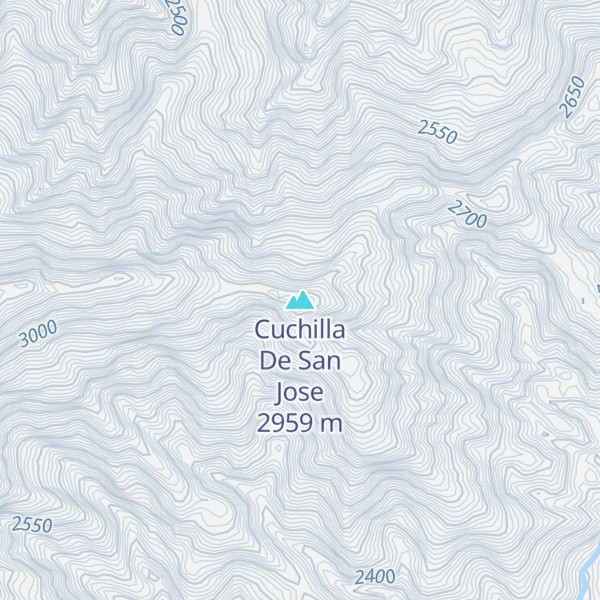 Map of Cuchilla De San Jose
