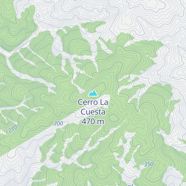 Map of Cerro La Cuesta