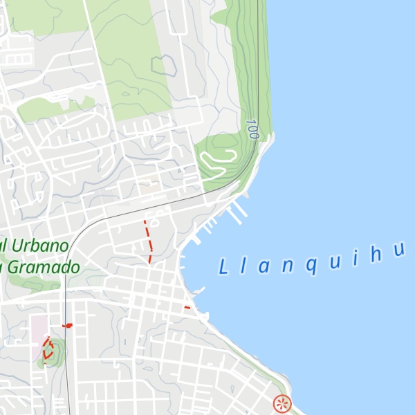Map of Cabaña del Lago Hotel