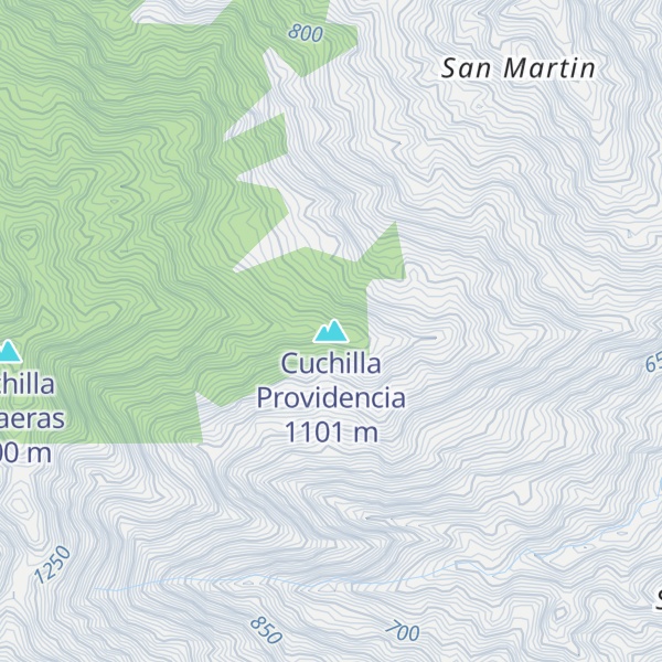 Map of Cuchilla Providencia