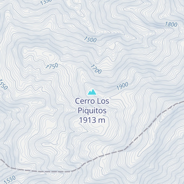 Map of Cerro Los Piquitos