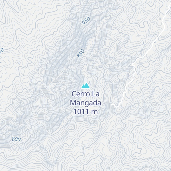 Map of Cerro La Mangada