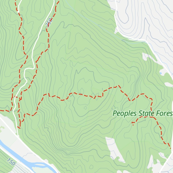 Map of Ragged Mountain