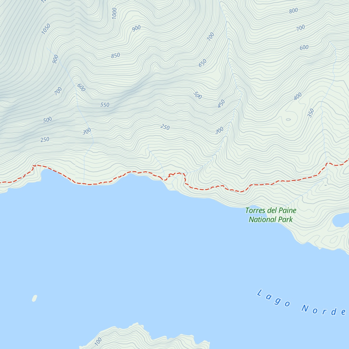 Refugio Los Cuernos map
