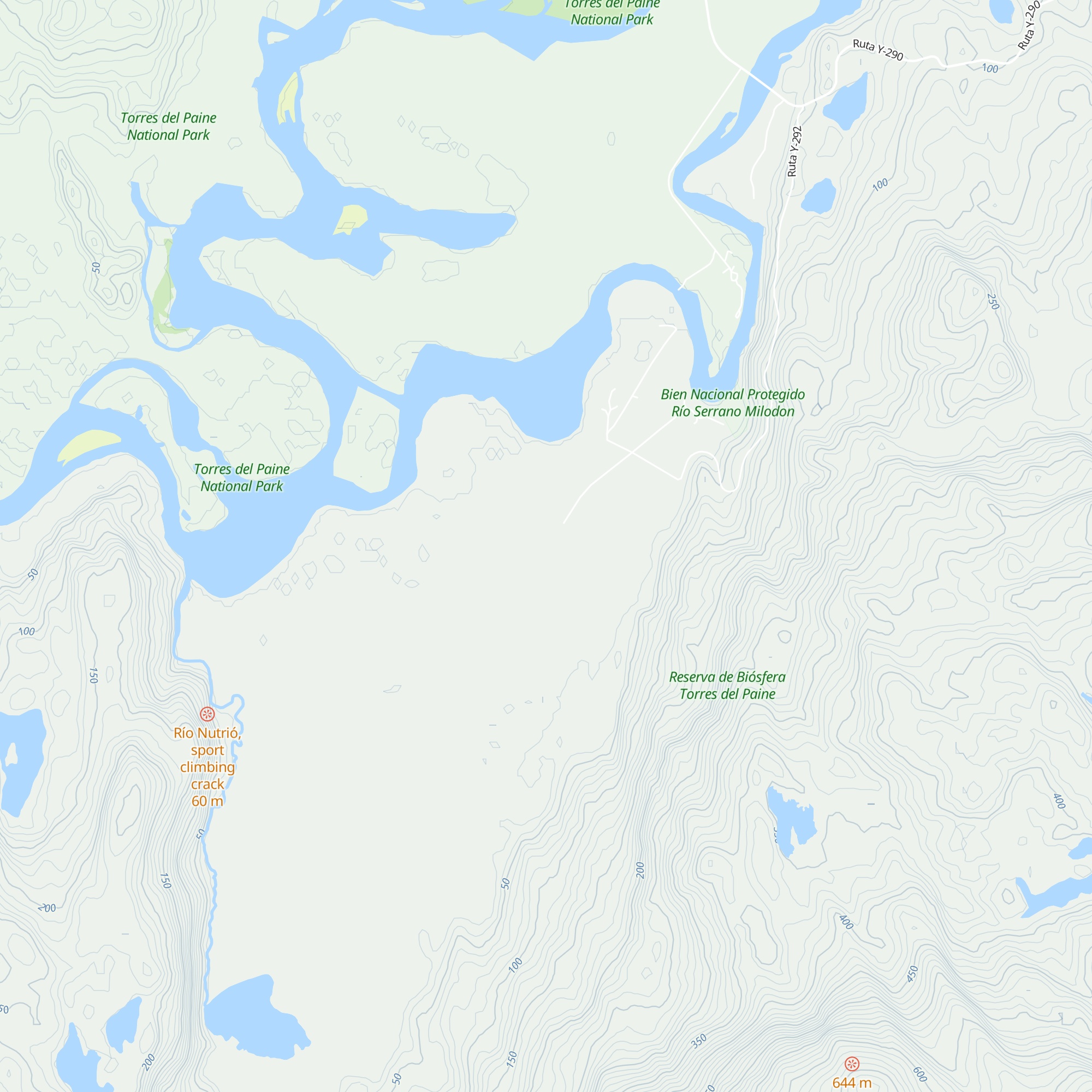 Refugio Darwin map