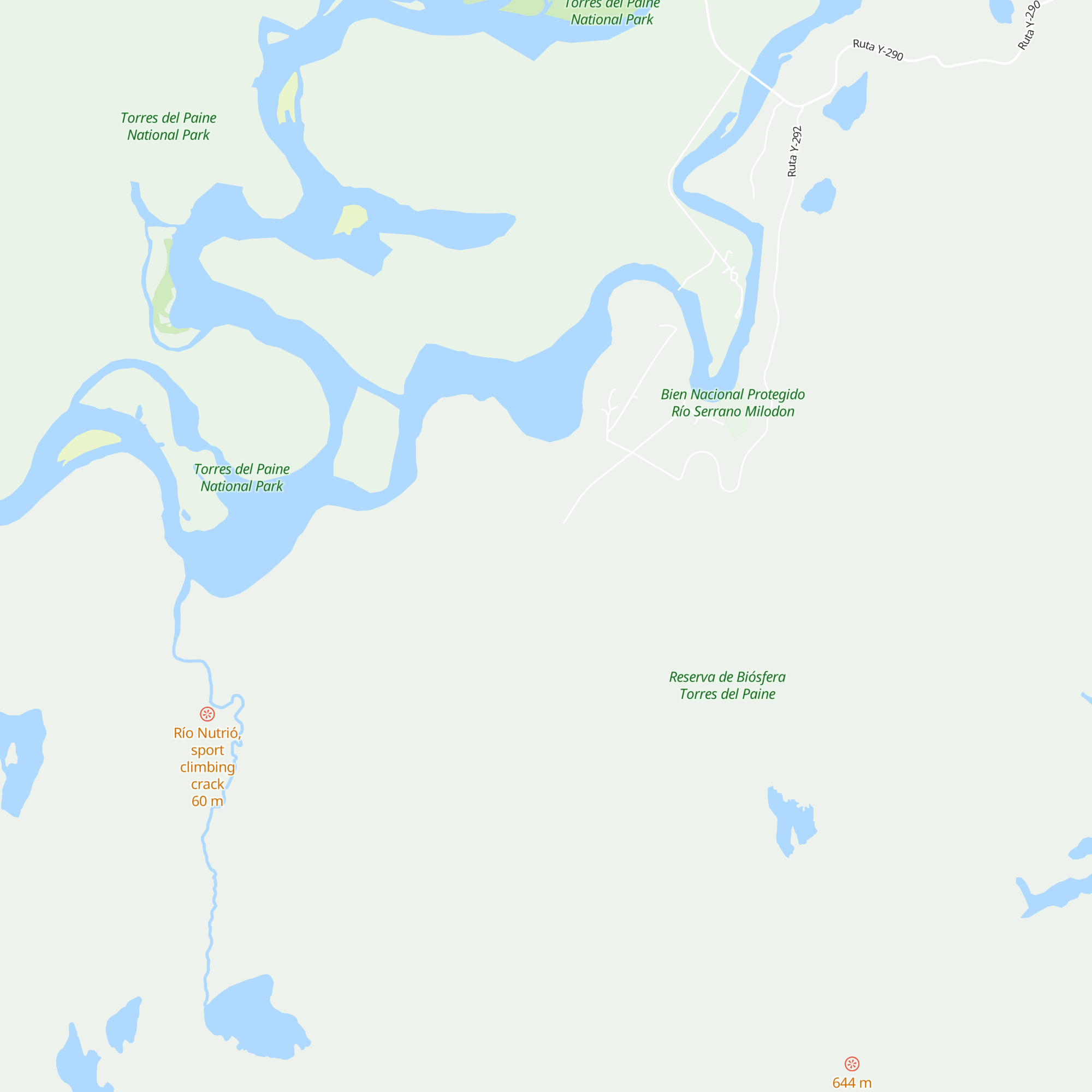 Refugio Darwin map