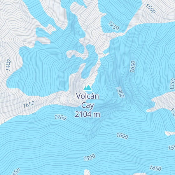Map of Volcán Cay
