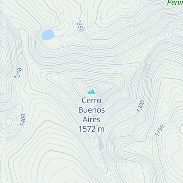 Map of Cerro Buenos Aires