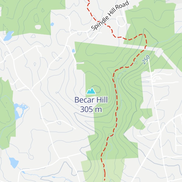 Map of Becar Hill