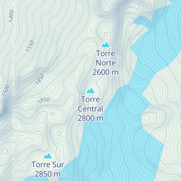 Map of Torre Central