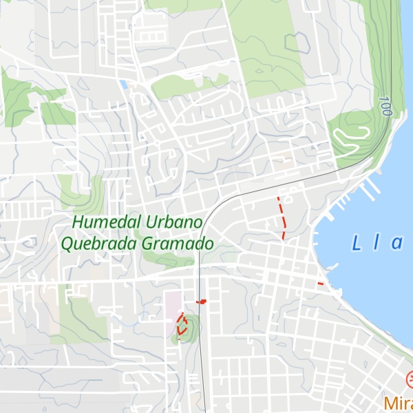 Map of Cabañas Villa Germania