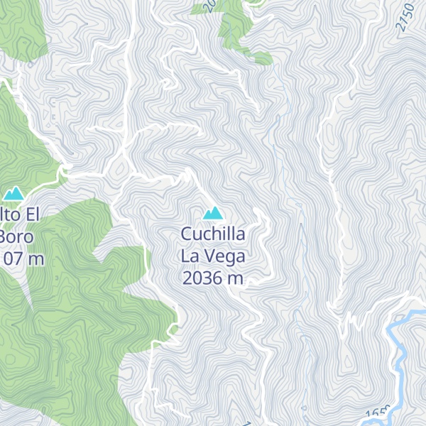 Map of Cuchilla La Vega