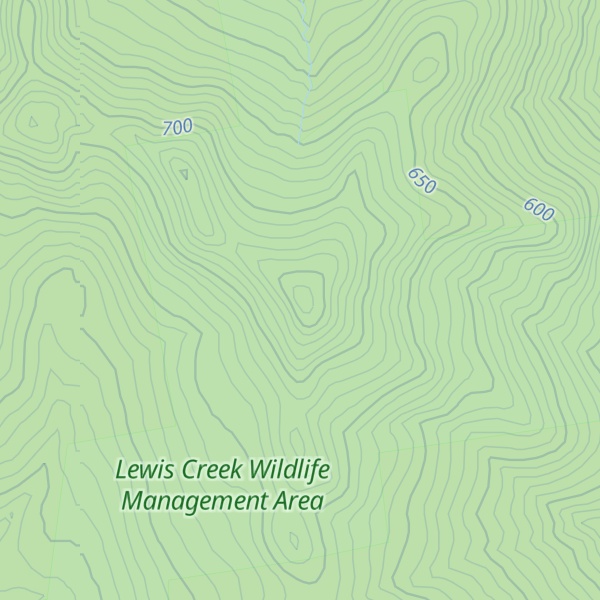 Map of Hillsboro Mountain