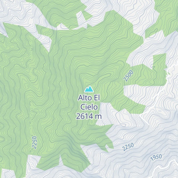 Map of Alto El Cielo