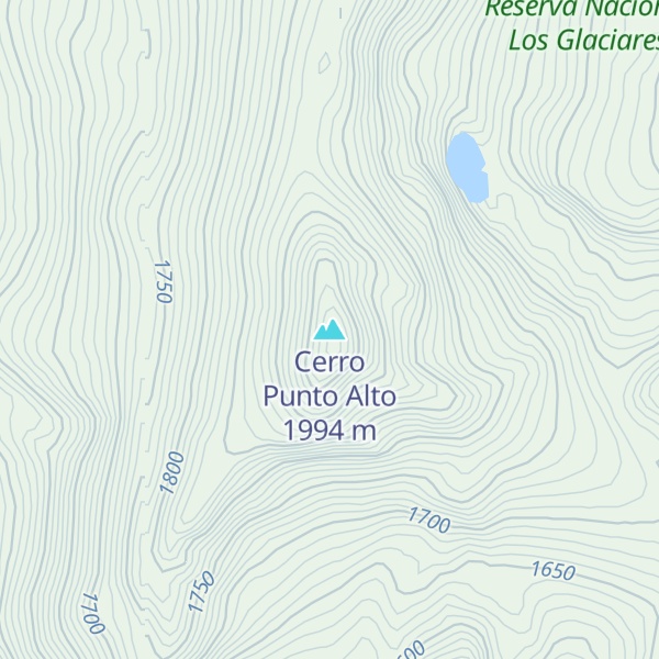 Map of Cerro Punto Alto