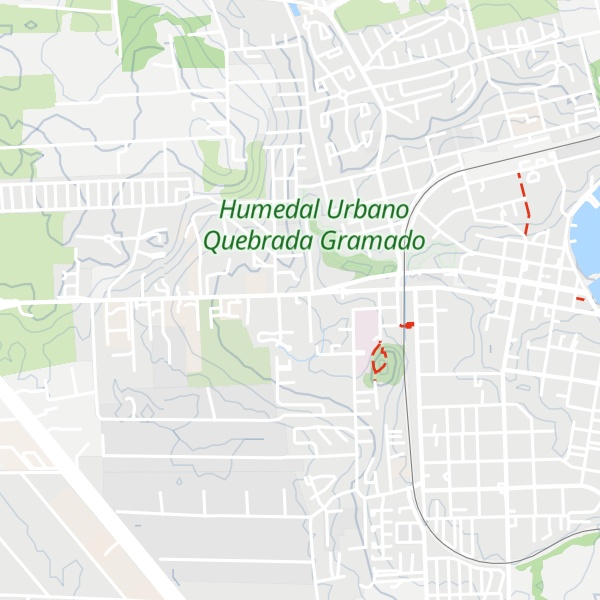 Map of Cabañas Bosque Sur