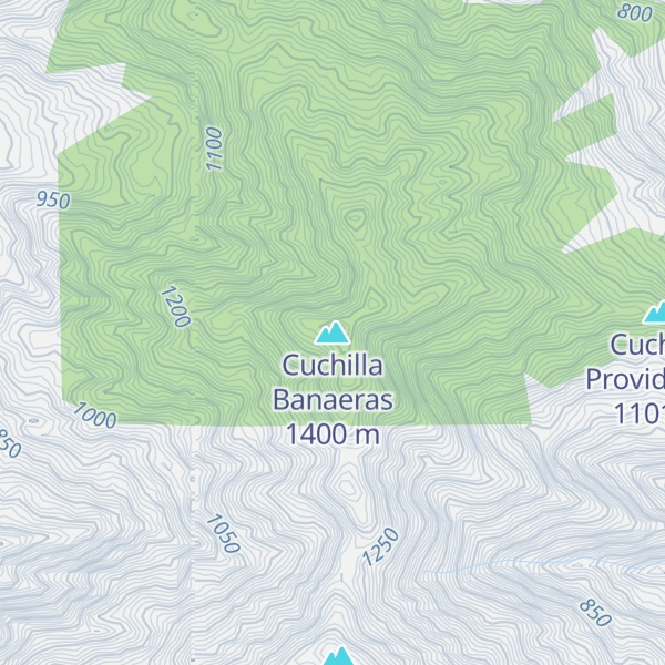 Map of Cuchilla Banaeras