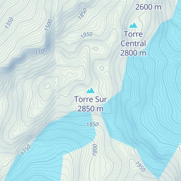 Map of Torre Sur