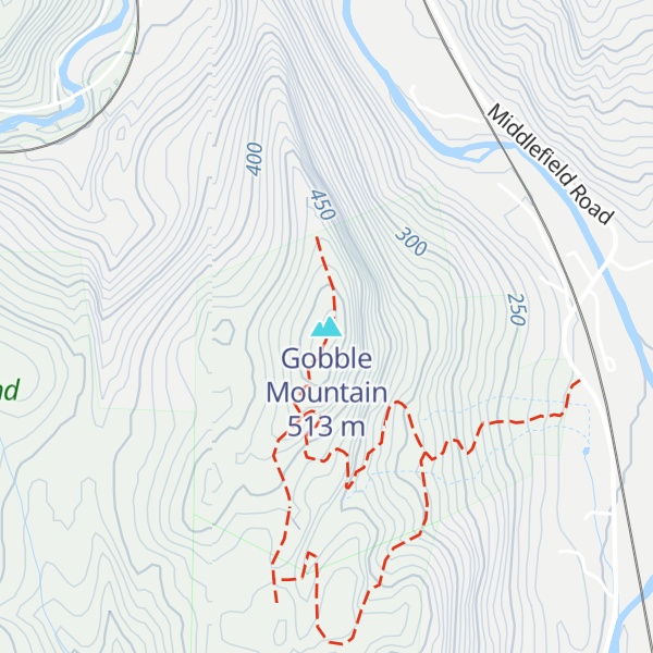 Map of Gobble Mountain