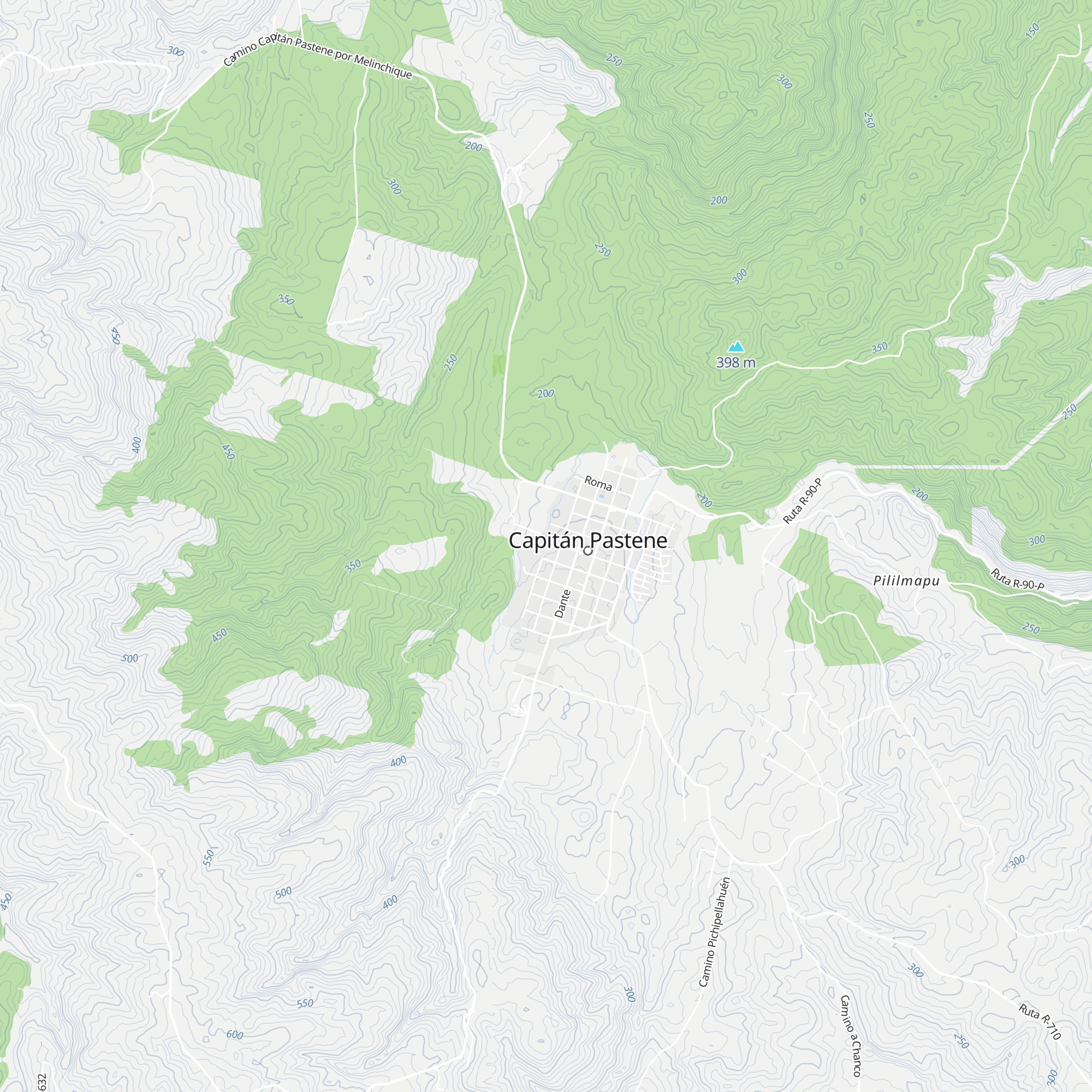Cabañas Bertuzzi map
