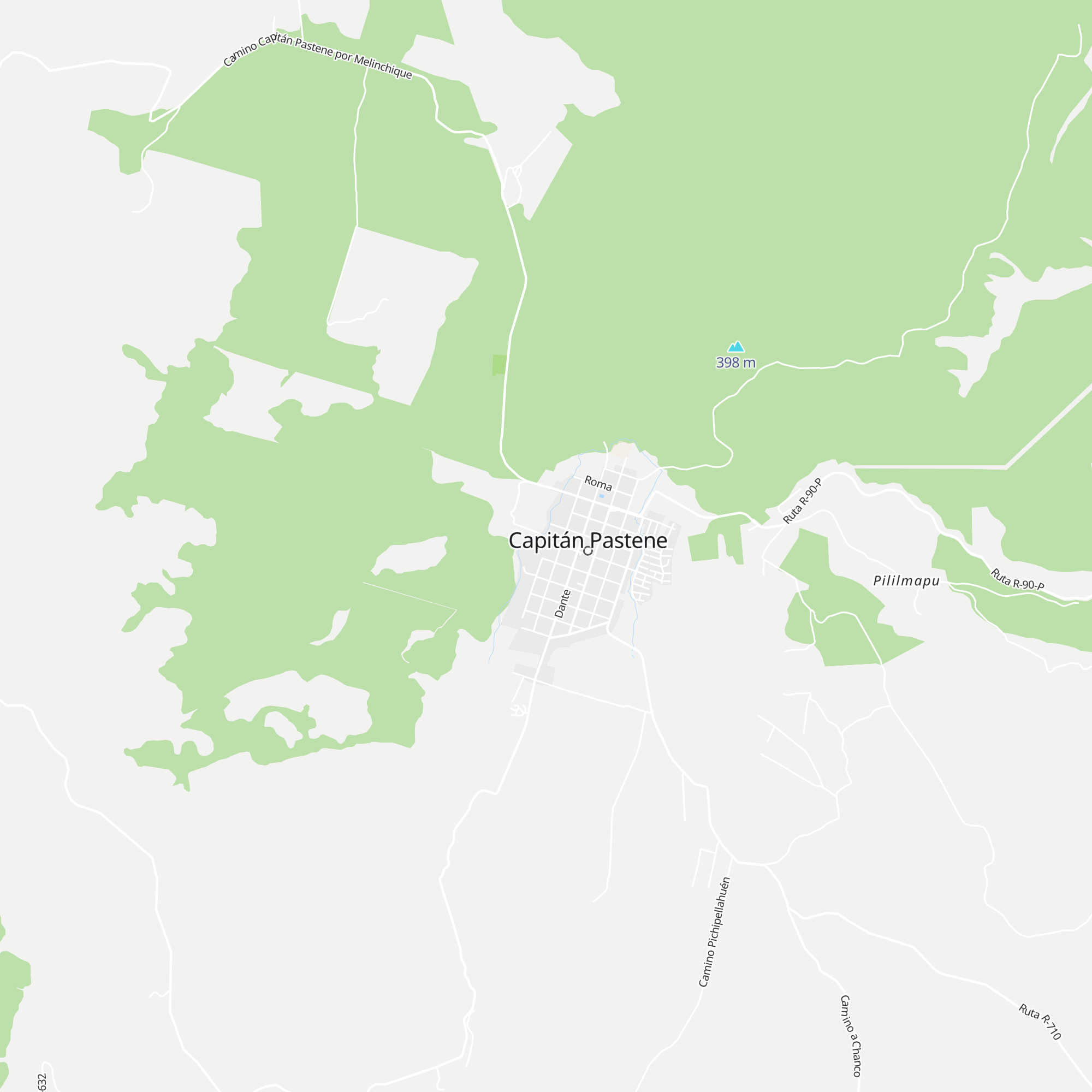 Cabañas Bertuzzi map