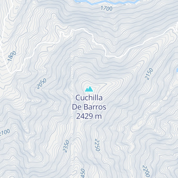 Map of Cuchilla De Barros