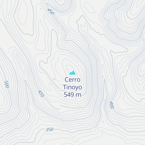 Map of Cerro Tinoyo