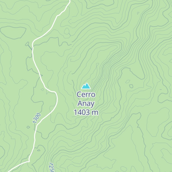 Map of Cerro Anay