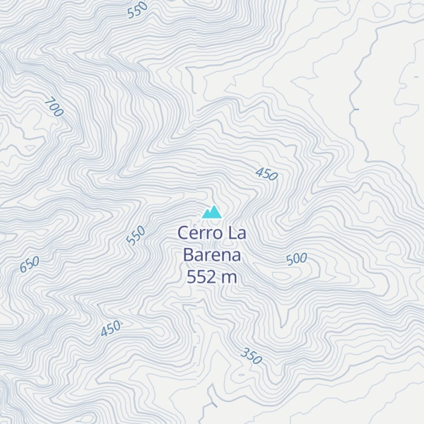 Map of Cerro La Barena