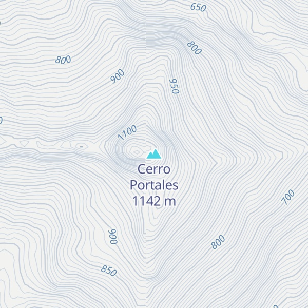 Map of Cerro Portales