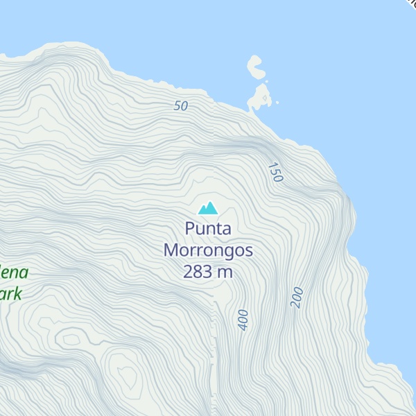 Map of Punta Morrongos