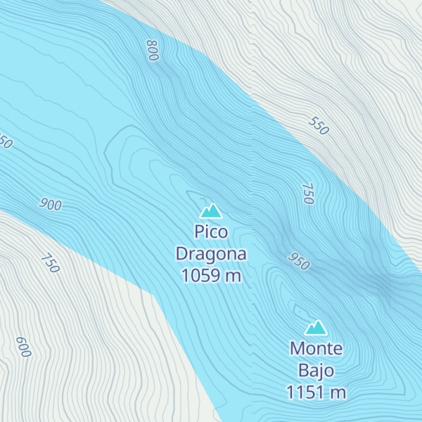 Map of Pico Dragona