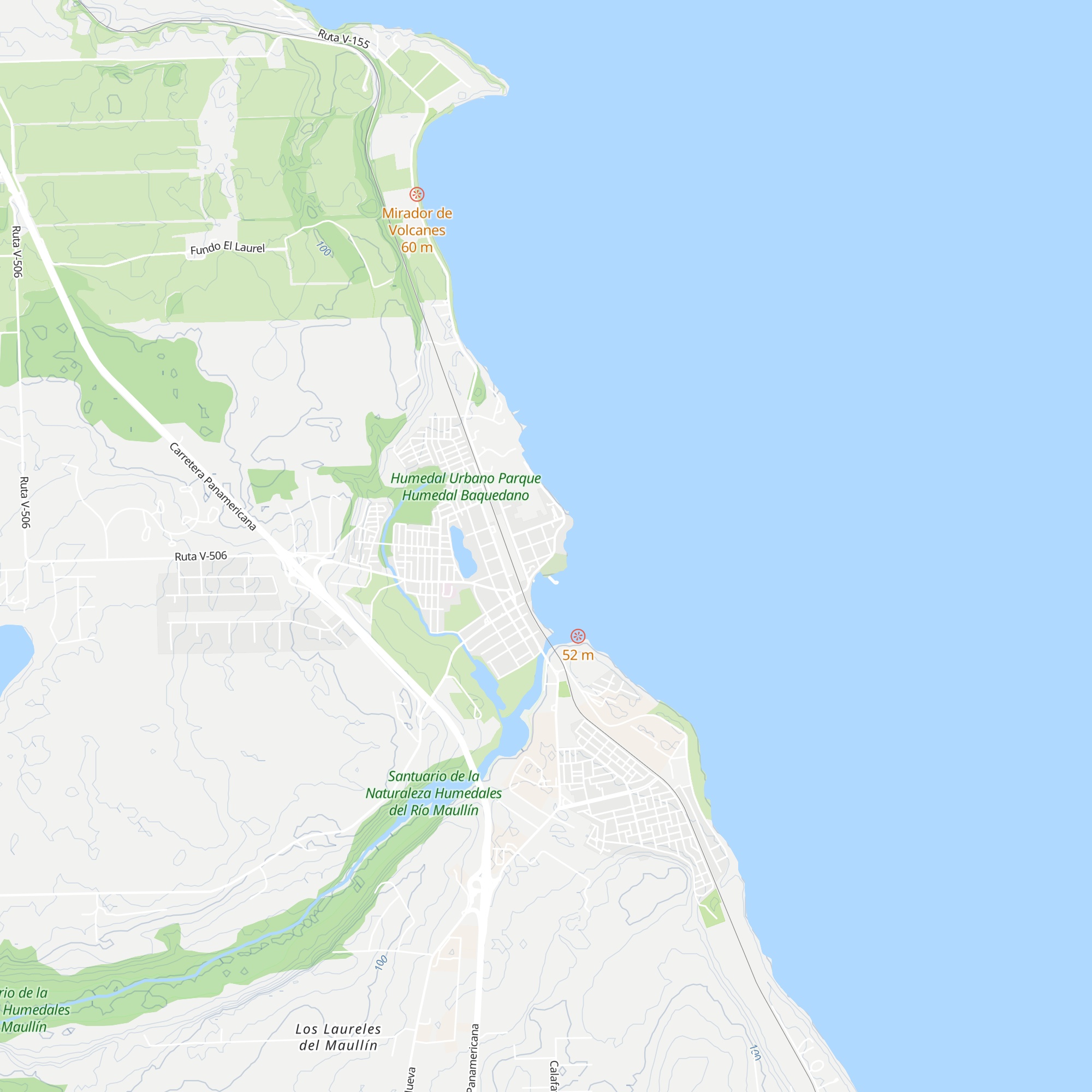 Cabañas Llanquihue map
