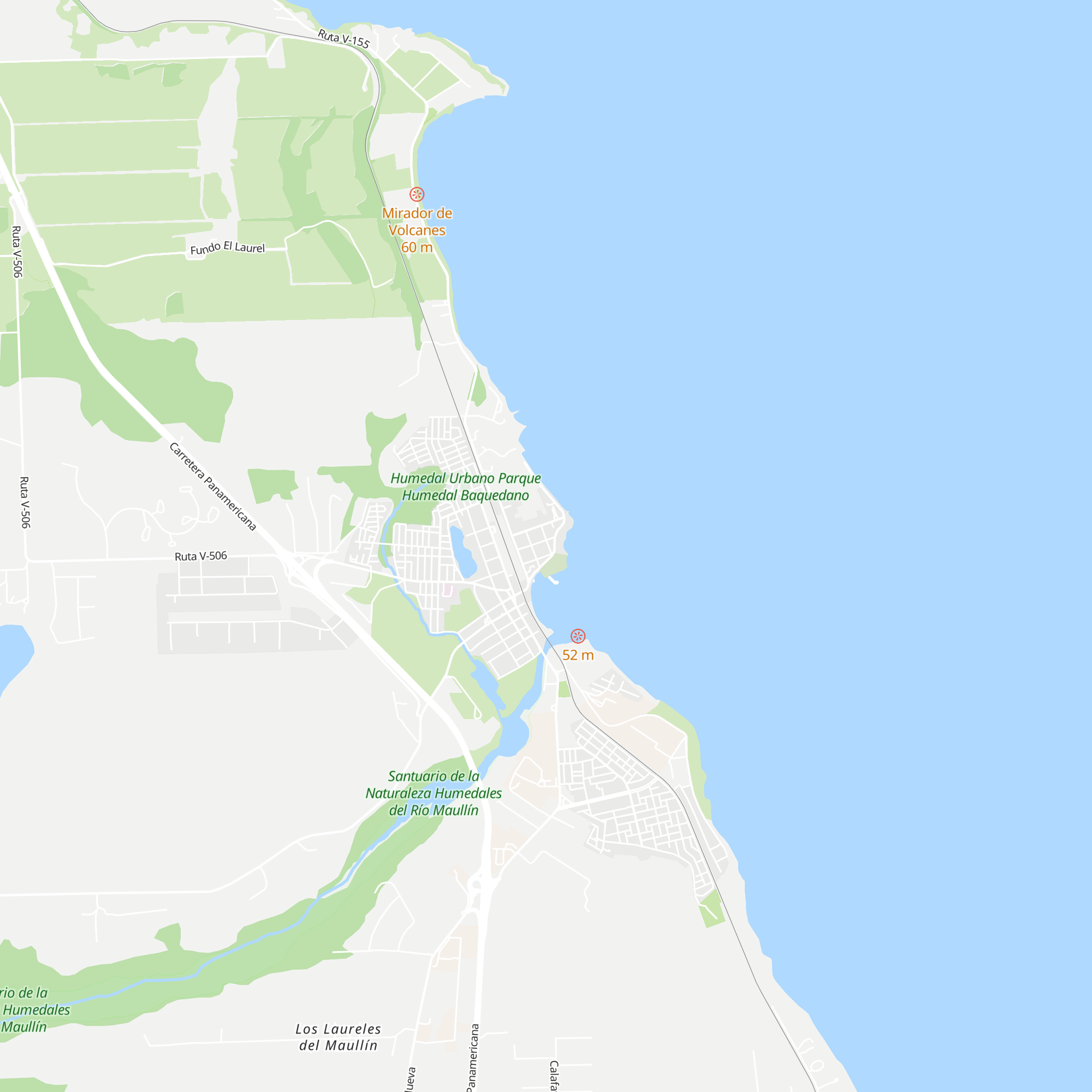 Cabañas Llanquihue map