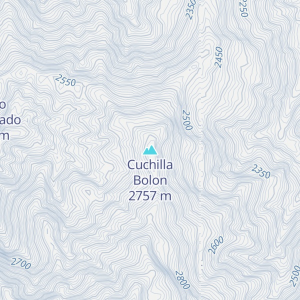 Map of Cuchilla Bolon