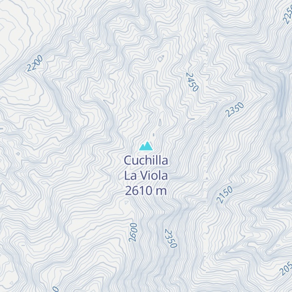 Map of Cuchilla La Viola